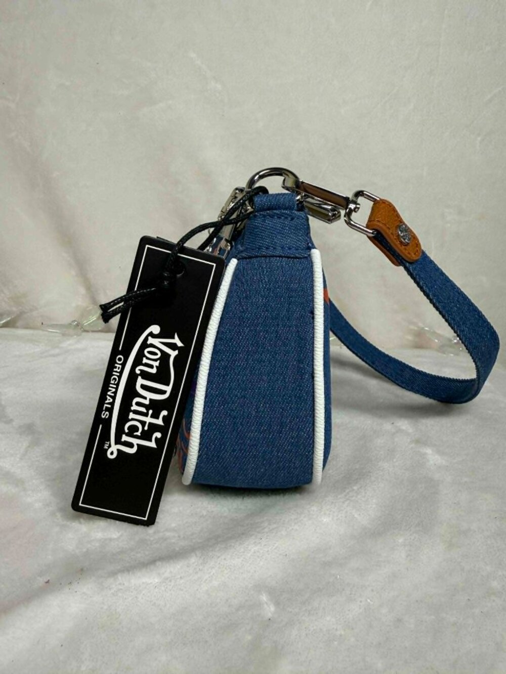 Von Dutch Denim‑Blue Shoulder Bag (NWT) — MSRP $99 - Picture 3 of 9